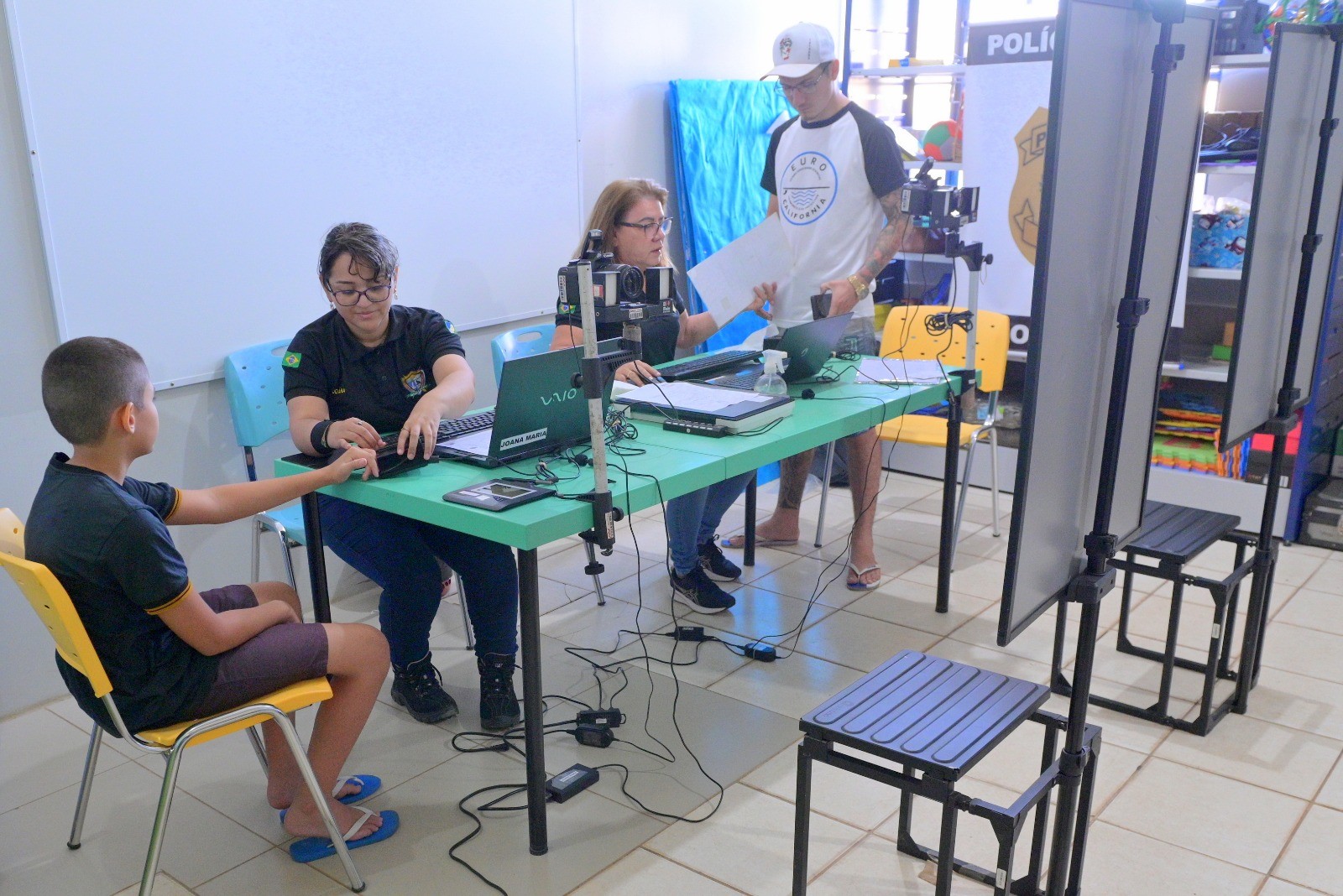 Instituto de Identificação na ação  - Foto: Fernando Oliveira/Secom Roraima.