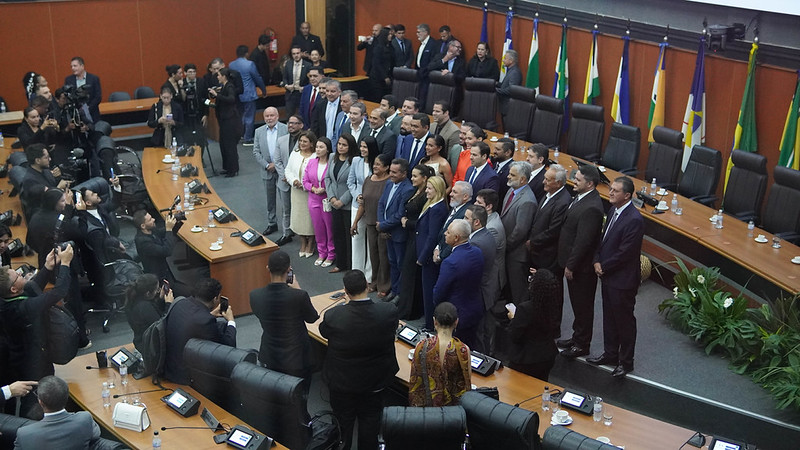 Soldado Sampaio assumiu o Governo de Roraima em cerimônia na Alerr, dia 30 - Foto: Flickr.