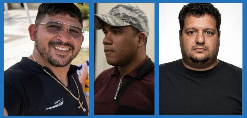 Os policiais militares Bento, Luciano e Saimon estão entre os mais perigosos - Foto: Reprodução.