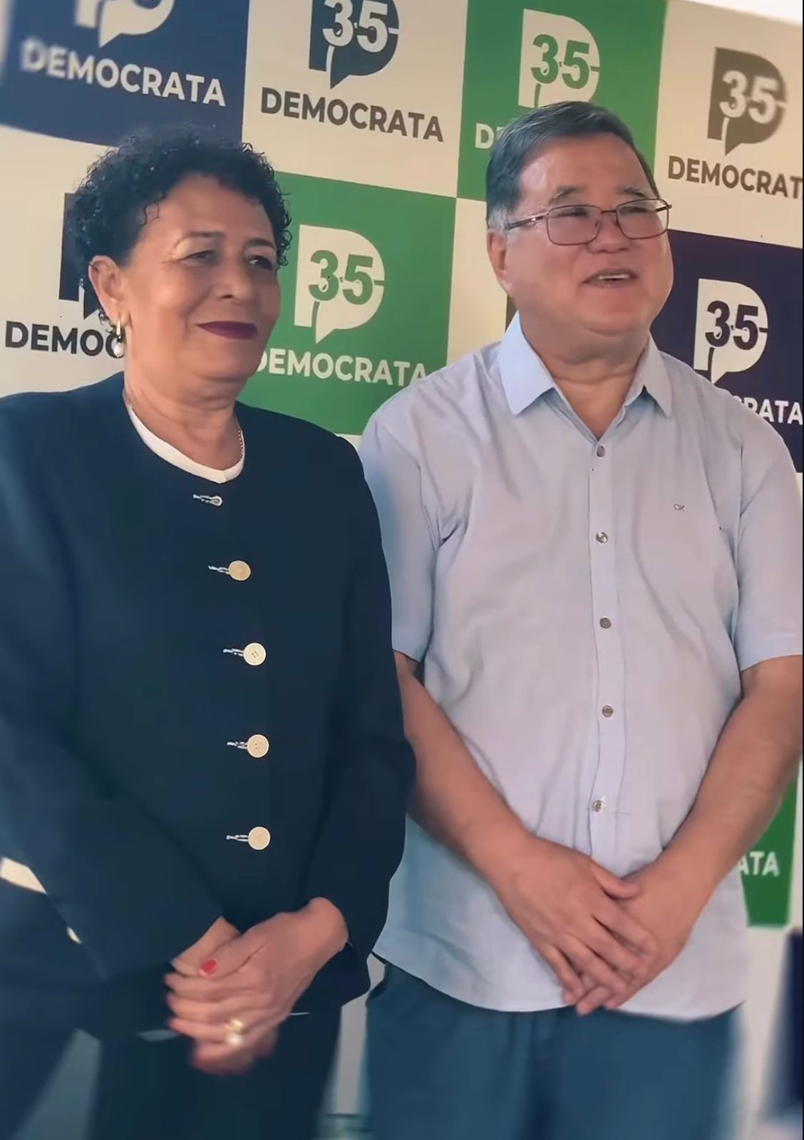 presidente nacional do Democrata, Suêd Haidar, participou do ato político que aconteceu na terça-feira (5) - Foto: Redes Sociais.